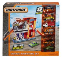 Набор Matchbox Garage Гараж СТО с 8 машинками