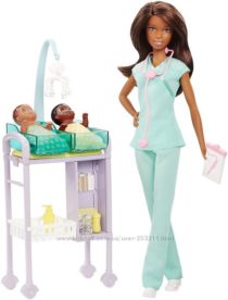 Барби врач-педиатр Barbie Careers African American Baby Doctor