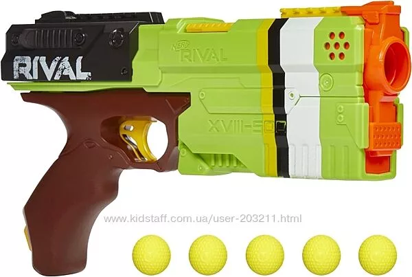 Бластер Nerf Rival Kronos XVIII-500, зелений, еко упаковка