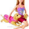 Barbie Swimmin Pup Pool Set Барби с бассейном и собачками