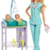 Barbie Baby Doctor Playset. Барби доктор педиатр с двумя малышами