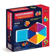 Магнитный конструктор Магформерс 14 предмет Magformers Rainbow Opaque Solid Set