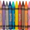 Восковые смываемые карандаши Джамбо 12 шт. Play-Doh Jumbo Crayons