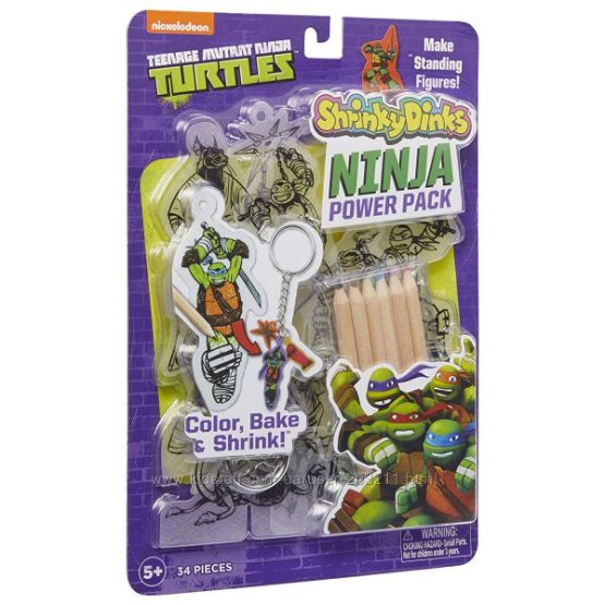 Брелок, фигурки Черепашки Ниндзя Shrinky Dinks Teenage Mutant Ninja Turtles