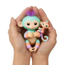 WowWee Fingerlings Интерактивная обезьянка с малышкой Danny and Gianna