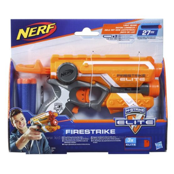 Nerf Бластер элит файрстрайк с лазерным прицелом N Strike Elite Firestrike
