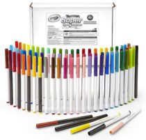 Набор Crayola из 80 шт. смывающихся фломастеров, 43 уникальных цвета