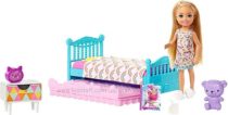 Кукла Барби Челси Спальная комната Barbie Club Chelsea Bedtime Playset
