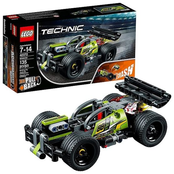 Lego Technic БУМ Зеленый гоночный автомобиль 42072