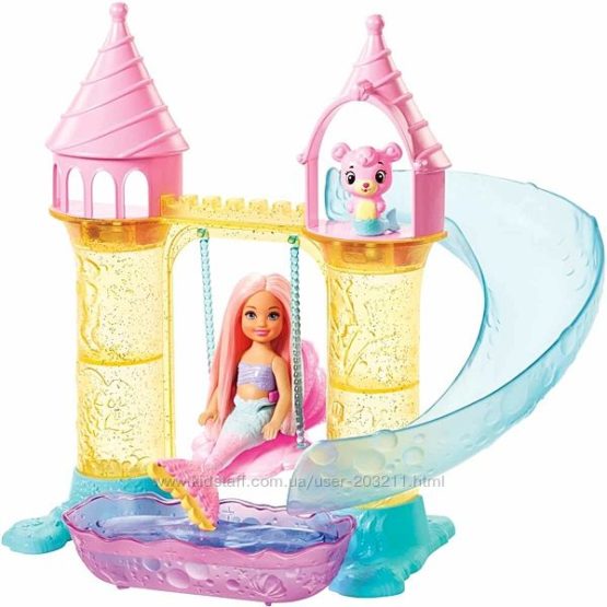 Игровой набор кукла Barbie Челси русалочка и замок Barbie Chelsea mermaid