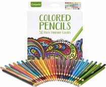 Crayola Цветные карандаши 50 цветов Different Colored Pencils для взрослых