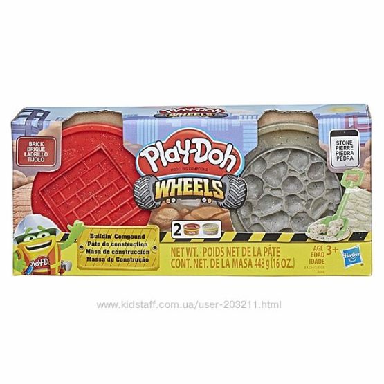 Play-Doh Wheels Brick and Stone Кирпич и Камень 448 г.