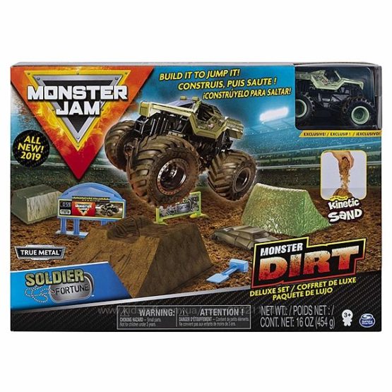 Игровой набор Monster Jam Dirt Deluxe Set Soldier Fortune 164