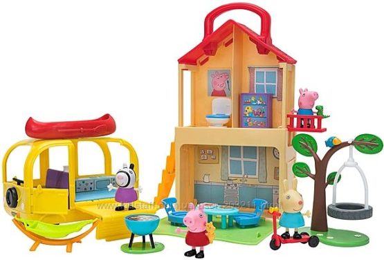 Игровой набор Домик Свинки Пеппы с Кемпером Peppa Pig Pop n´ Playhouse and