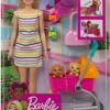 Кукла Барби Прогулка со щенками блондинка Barbie Stroll &acuten Play Pups
