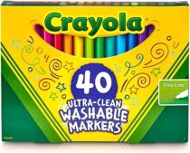 Маркери Крайола 40 шт тонка лінія Crayola Ultra Clean Fine Line Washable