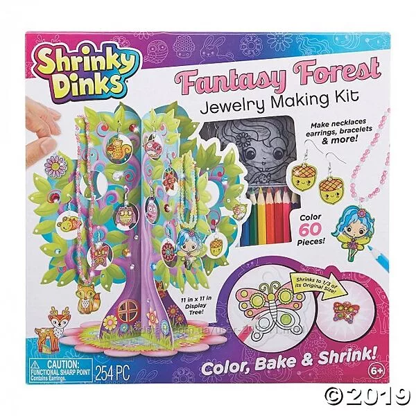 Творчий набір для створення прикрас Shrinky Dinks Fantasy Forest